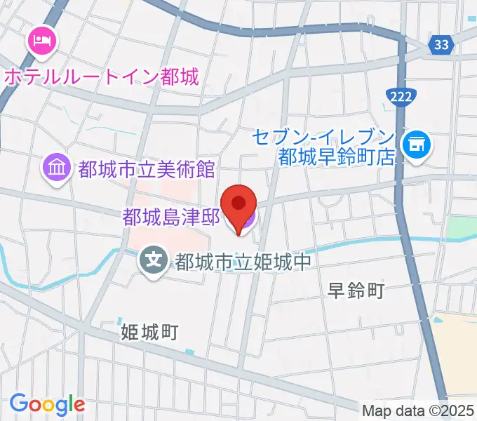都城島津邸の地図