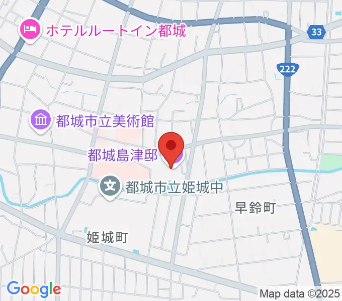 都城島津邸の地図