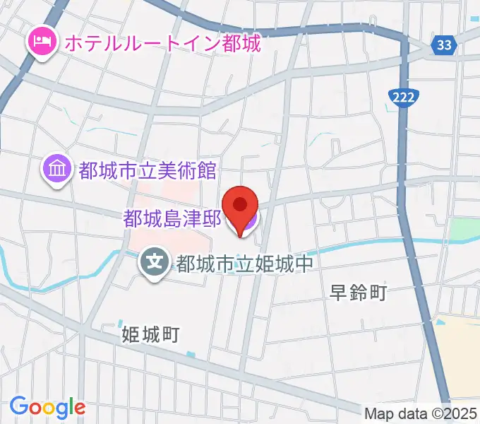 都城島津邸の地図