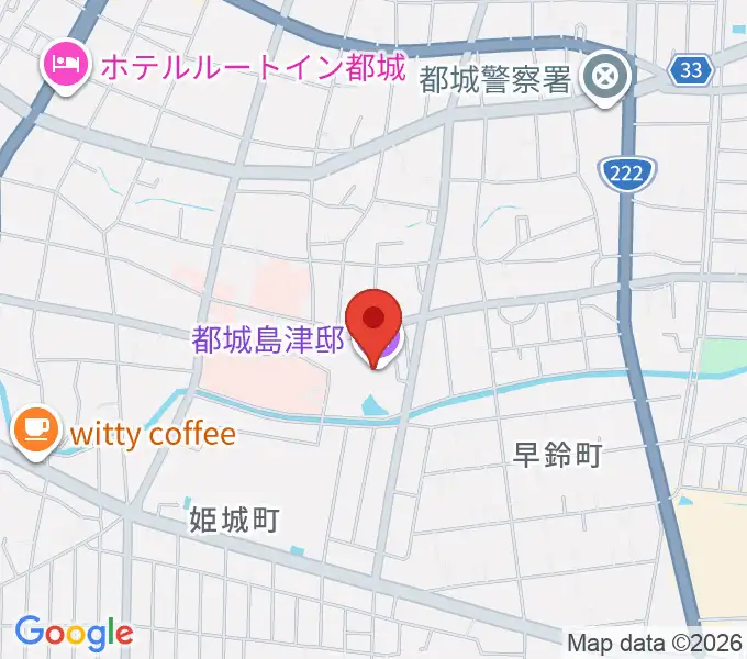 都城島津邸の地図