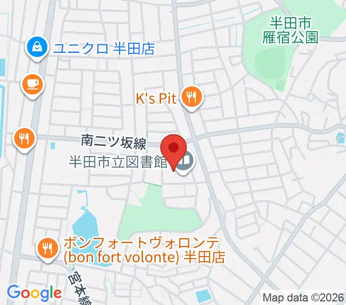 半田市立博物館の地図