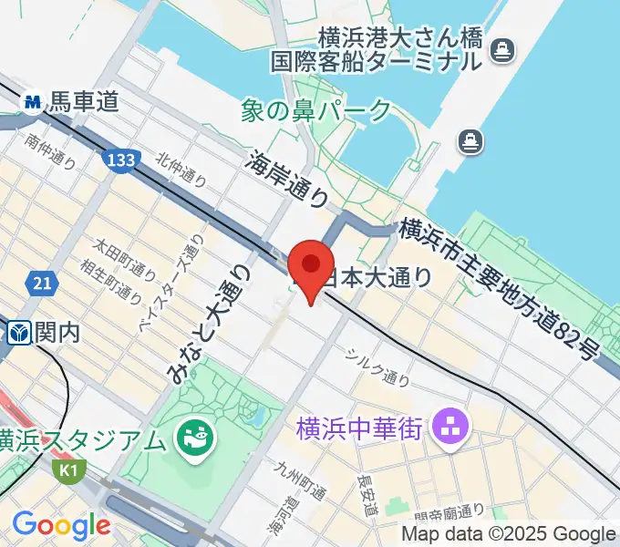 日本新聞博物館の地図