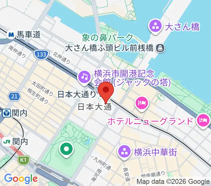 日本新聞博物館の地図