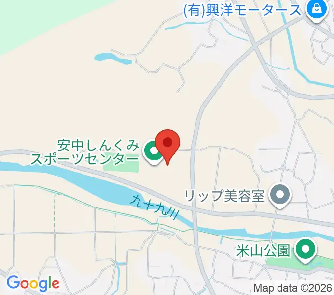 安中しんくみスポーツセンターの地図