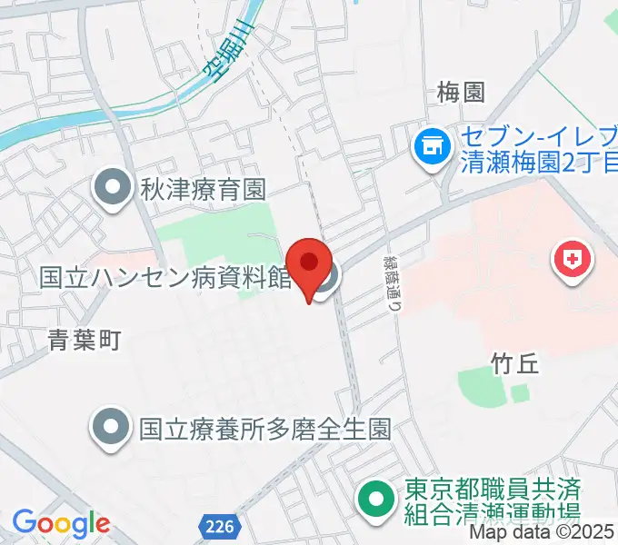 国立ハンセン病資料館の地図