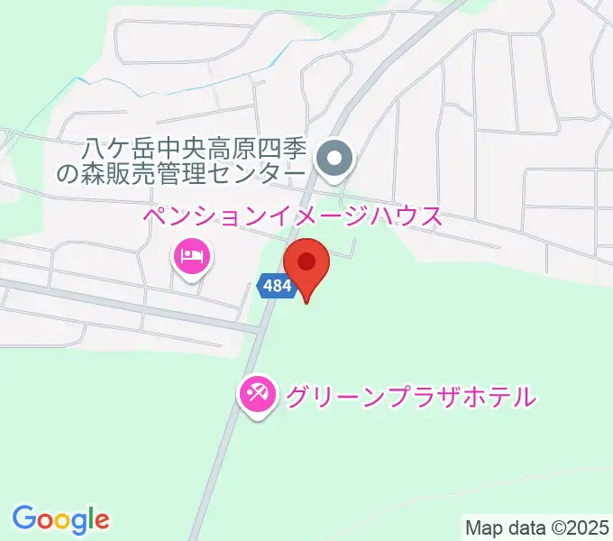 八ヶ岳美術館・原村歴史民俗資料館の地図