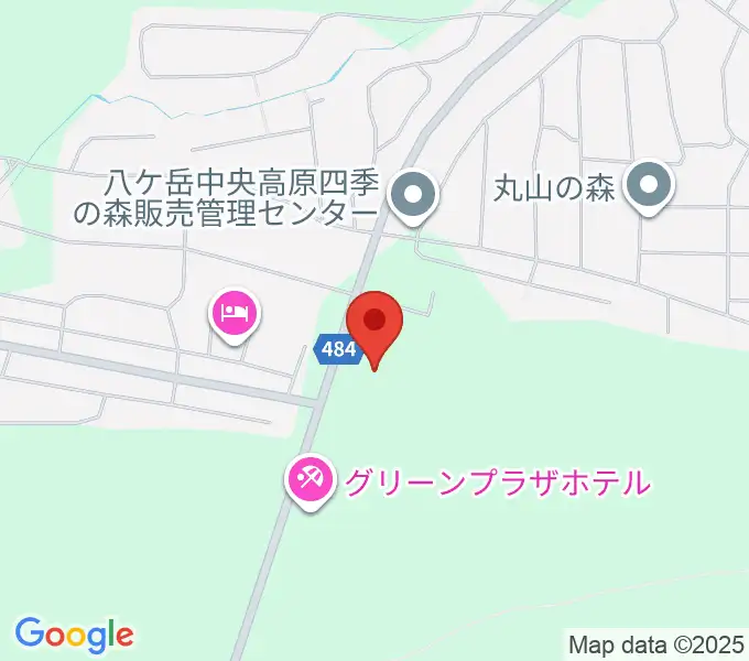 八ヶ岳美術館・原村歴史民俗資料館の地図