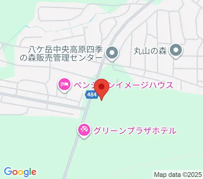 八ヶ岳美術館・原村歴史民俗資料館の地図