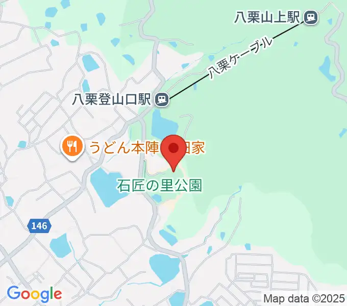高松市石の民俗資料館の地図