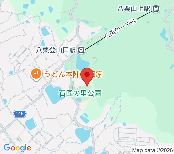 高松市石の民俗資料館の地図