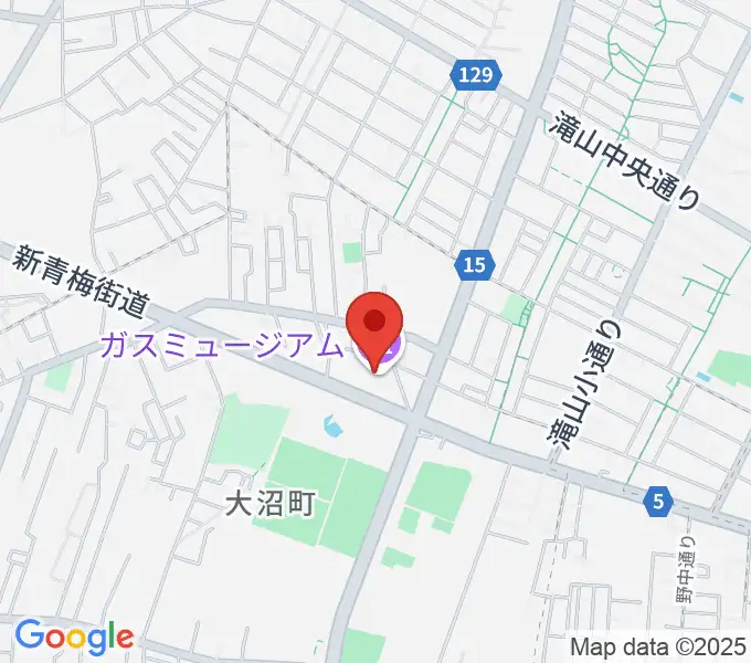 ガスミュージアムの地図