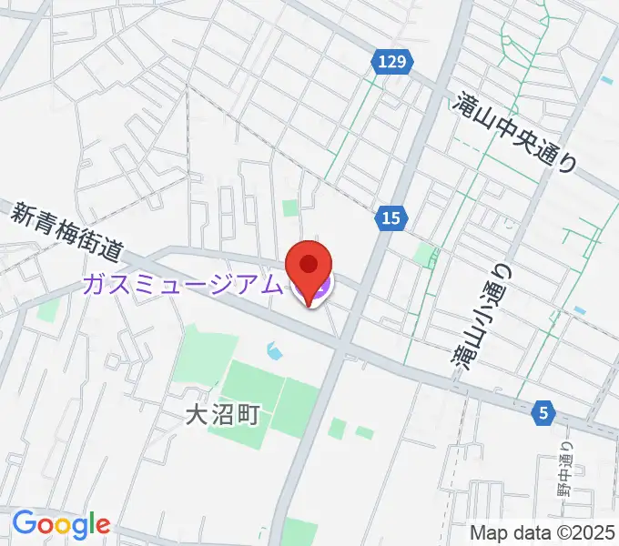 ガスミュージアムの地図