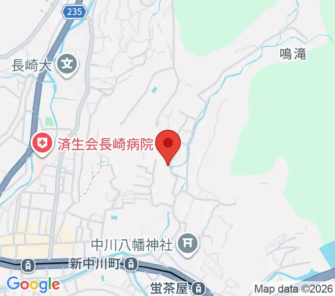 シーボルト記念館の地図