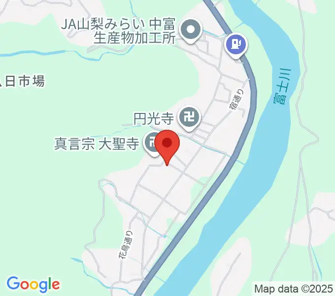 身延町歴史民俗資料館の地図