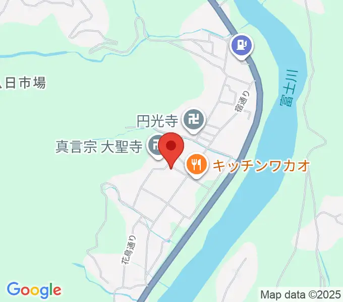 身延町歴史民俗資料館の地図