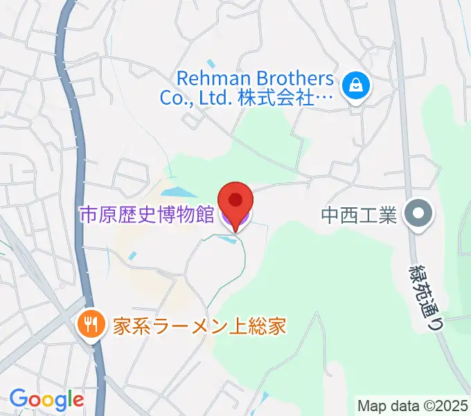 市原歴史博物館の地図