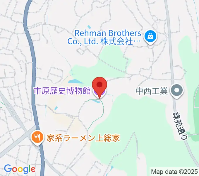 市原歴史博物館の地図