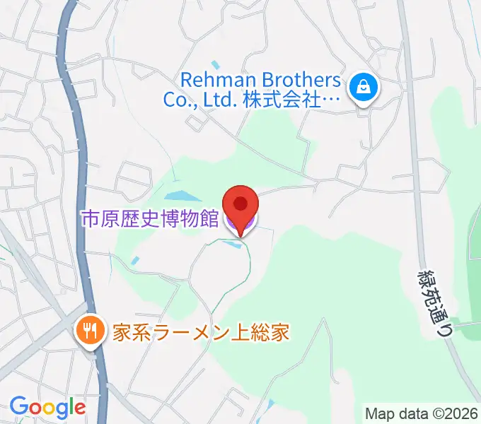 市原歴史博物館の地図