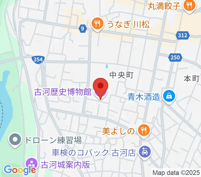 古河歴史博物館の地図