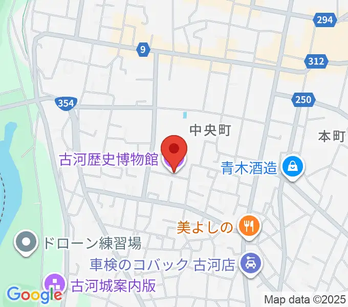 古河歴史博物館の地図