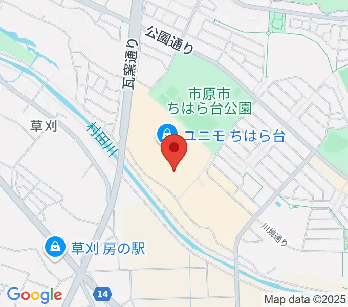 USシネマちはら台の地図