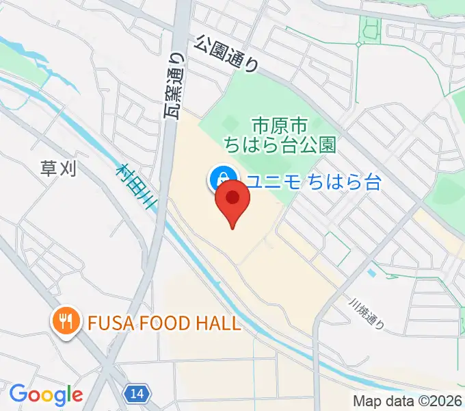 USシネマちはら台の地図