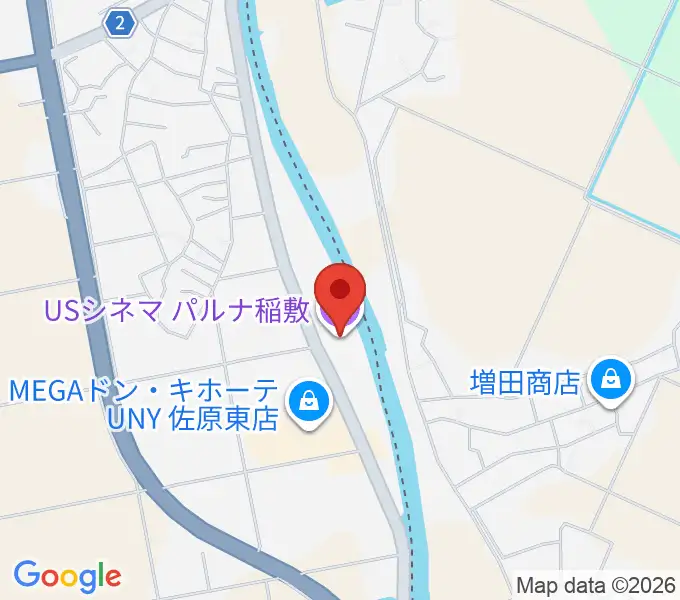 USシネマパルナ稲敷の地図