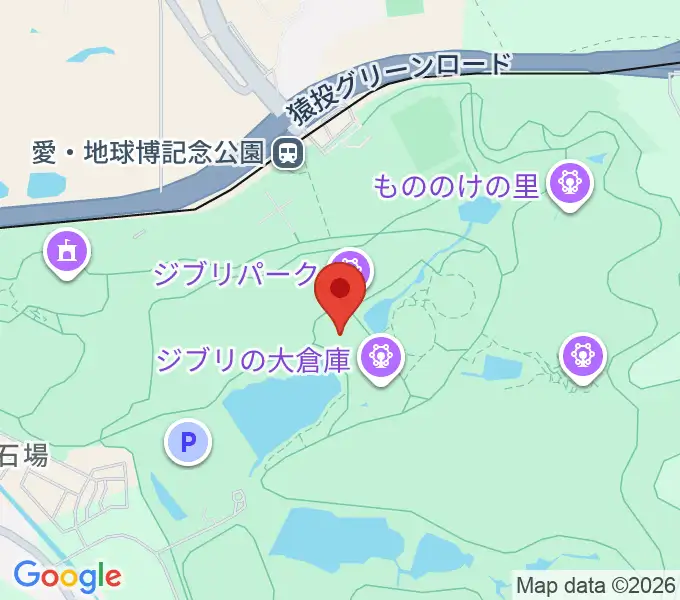 愛・地球博記念公園アイススケート場の地図