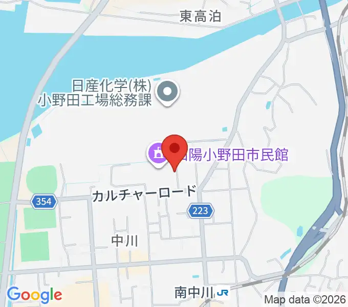 山陽小野田市歴史民俗資料館の地図