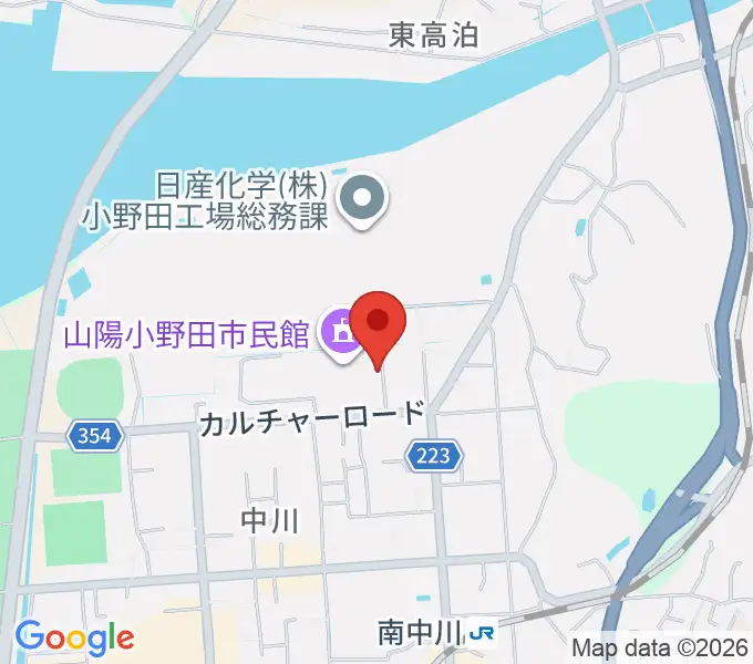 山陽小野田市歴史民俗資料館の地図