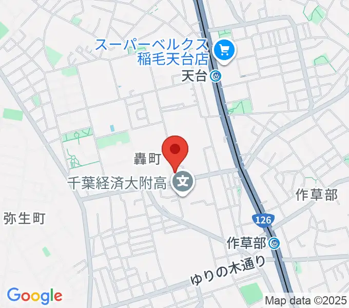 千葉経済大学地域経済博物館の地図