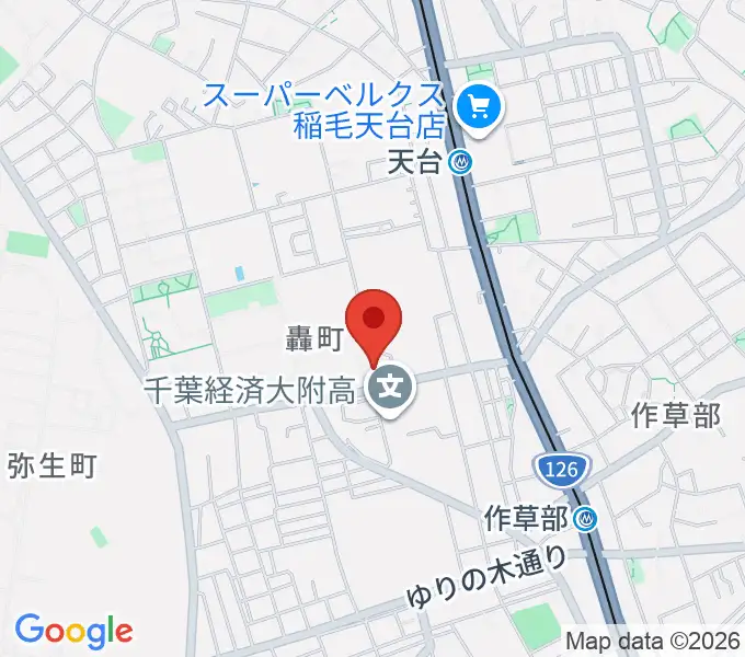 千葉経済大学地域経済博物館の地図