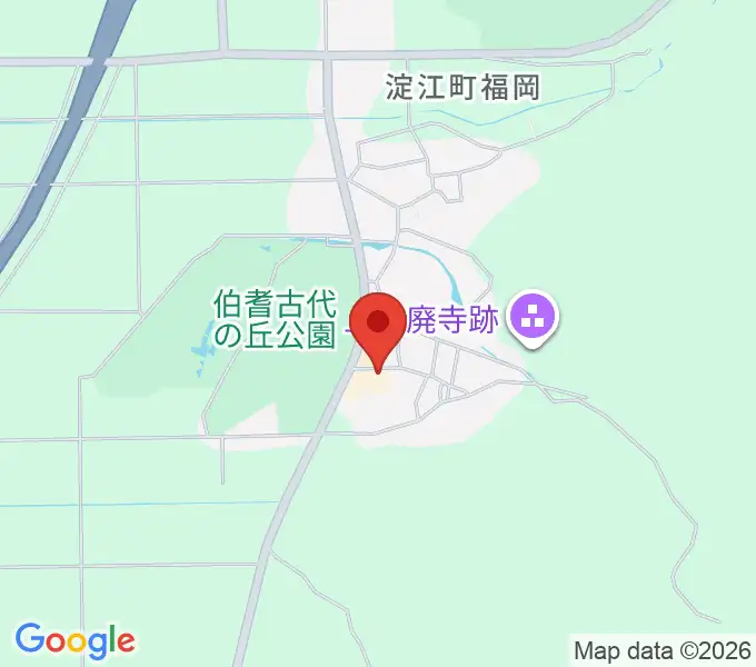 上淀白鳳の丘展示館の地図