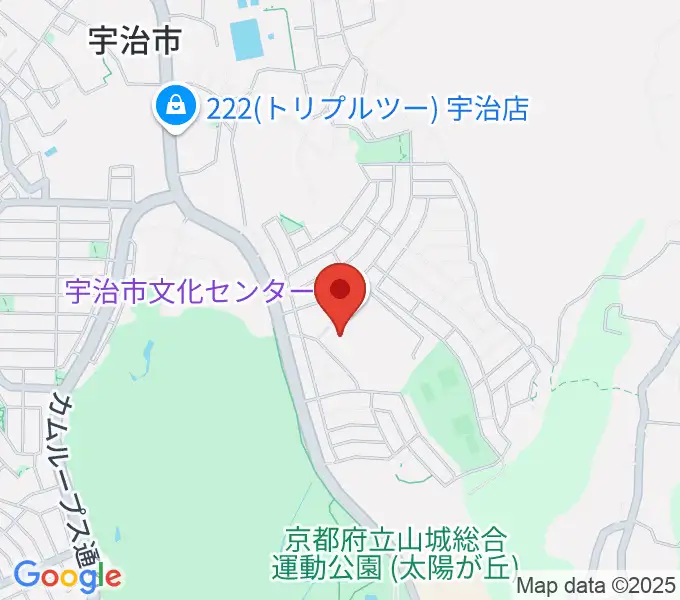 宇治市歴史資料館の地図