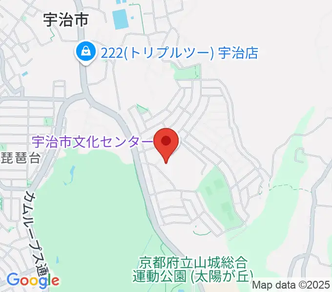 宇治市歴史資料館の地図