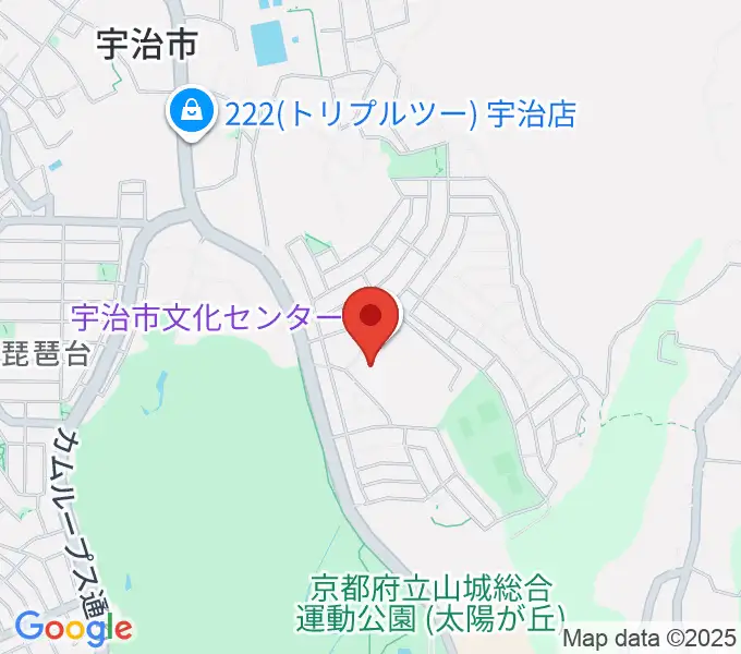 宇治市歴史資料館の地図