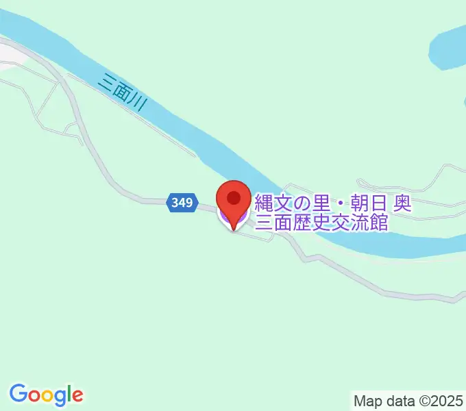 縄文の里・朝日 奥三面歴史交流館の地図