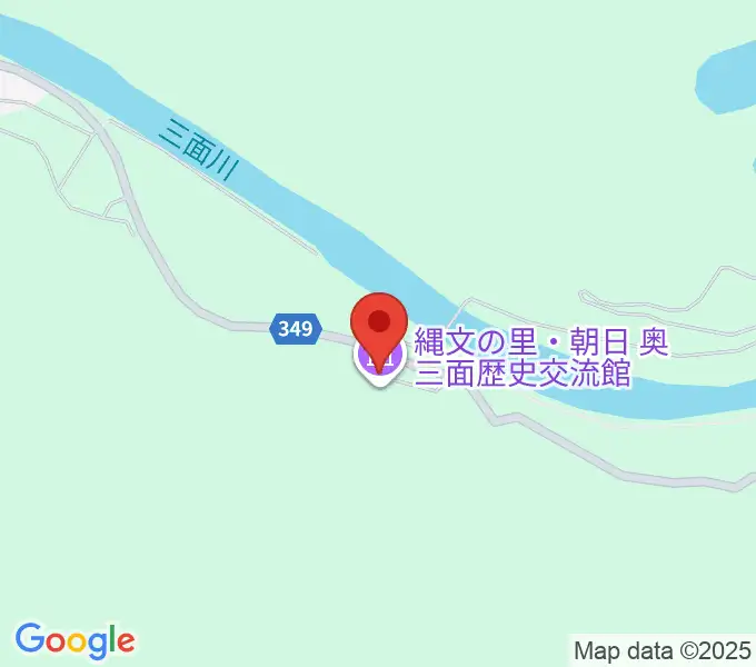 縄文の里・朝日 奥三面歴史交流館の地図