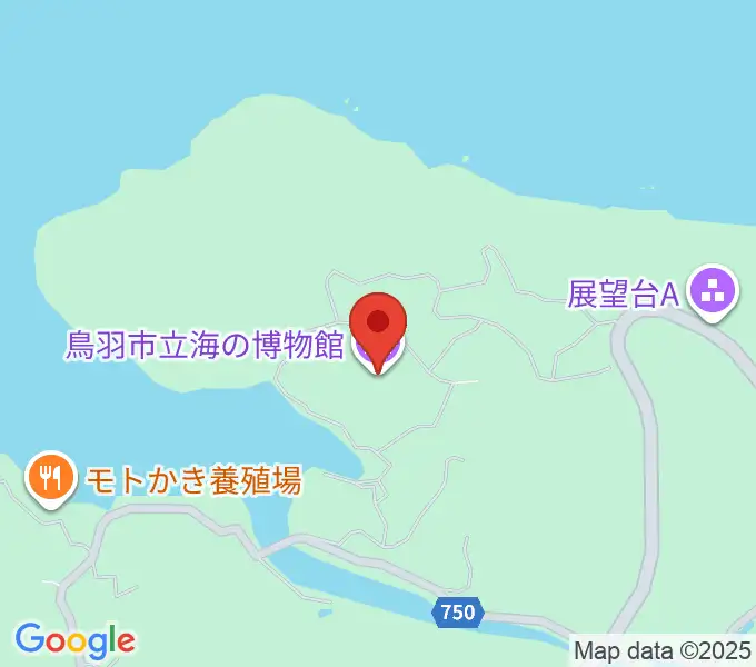 鳥羽市立海の博物館の地図