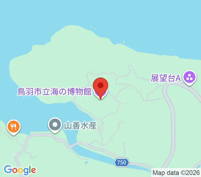 鳥羽市立海の博物館の地図