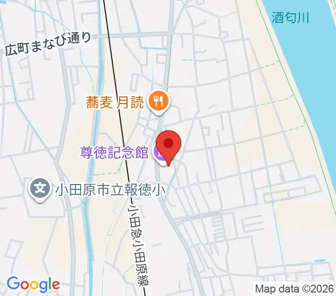 小田原市尊徳記念館の地図