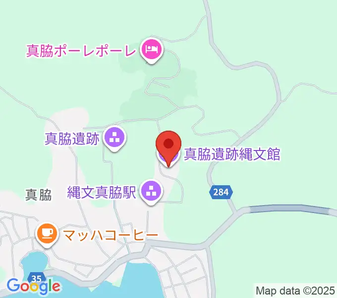 能登町真脇遺跡縄文館の地図