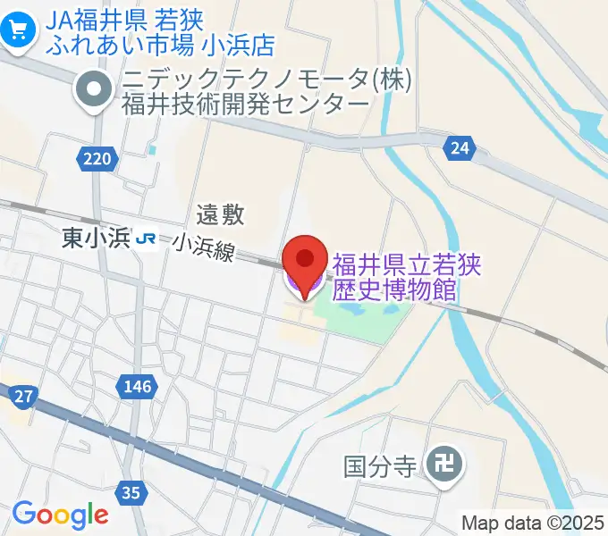 福井県立若狭歴史博物館の地図