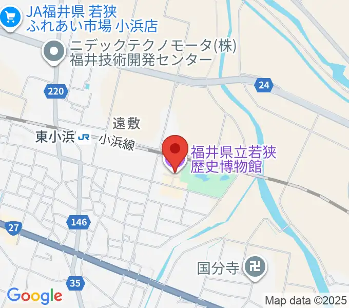 福井県立若狭歴史博物館の地図
