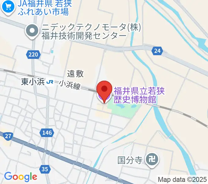 福井県立若狭歴史博物館の地図