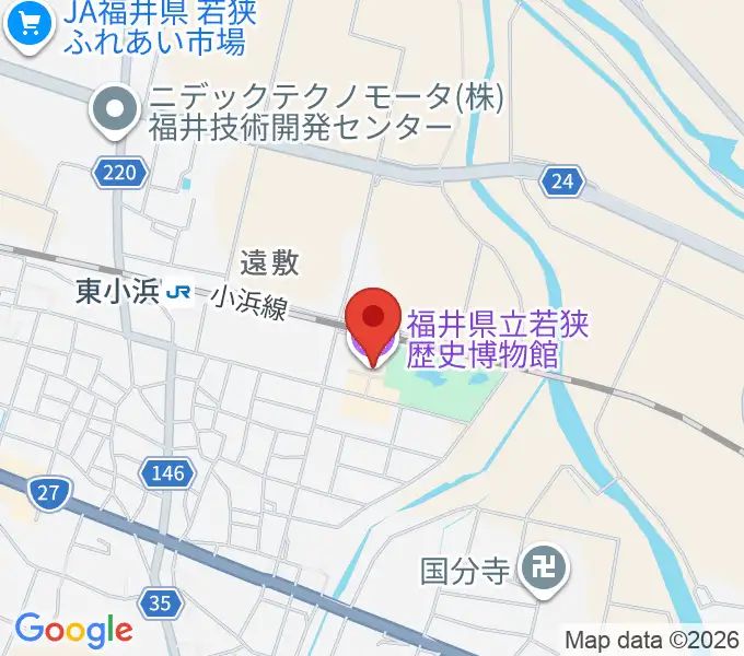 福井県立若狭歴史博物館の地図