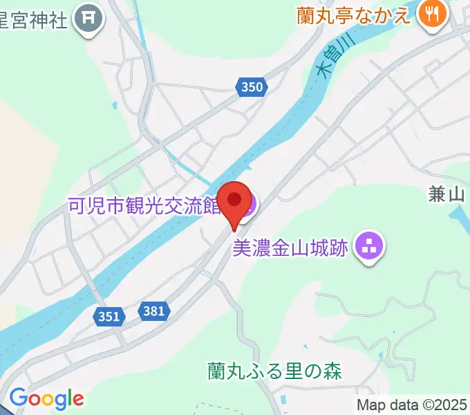 戦国山城ミュージアムの地図