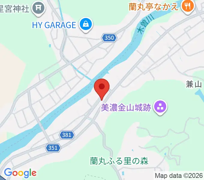 戦国山城ミュージアムの地図