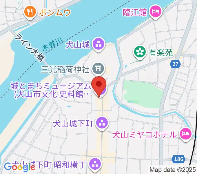 城とまちミュージアムの地図