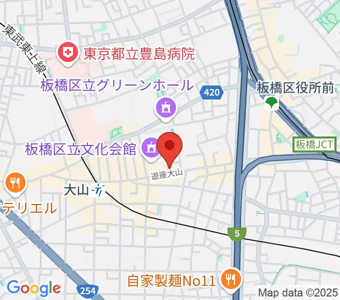ダボスタジオの地図